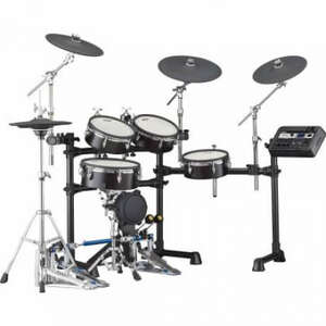 Yamaha DTX8KXBF Electronic Drum Kit with Module, Pad Set, Cymbals, Hardware and Rack-Black Forest - 2