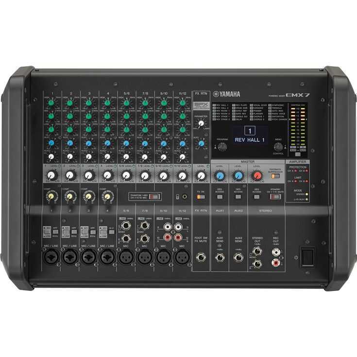 Yamaha - Yamaha EMX7 12 Kanal 1420 Watt Power Mikser