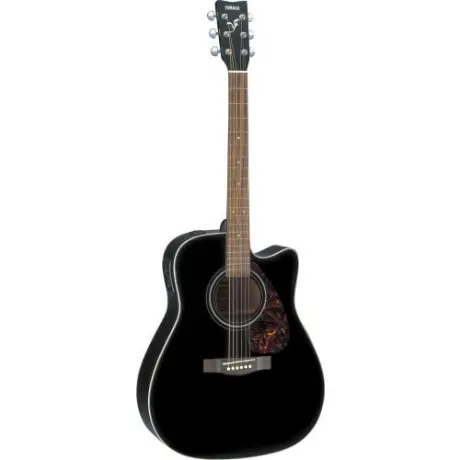 Yamaha FX370CBL Elektro Akustik Gitar (Siyah) - 1