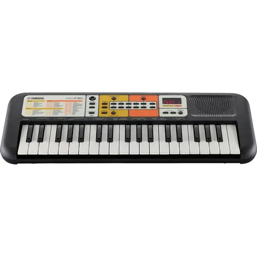 Yamaha PSS-F30 37-Mini-Key Portable Keyboard (Black/Orange) - 1