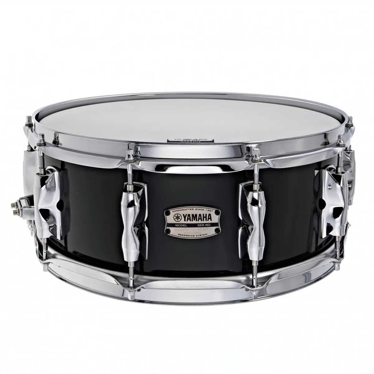 Yamaha Recording Custom 14 x 5.5'' Snare Drum, Solid Black - 2