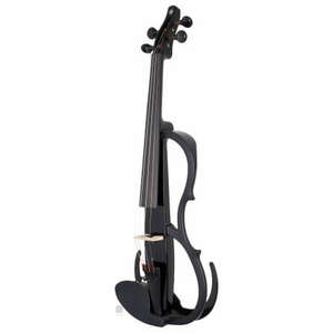 Yamaha YSV104BLA Silent Violin with D'Addario Zyex Strings, Piezo Pickup and Control Box, in Black - 2