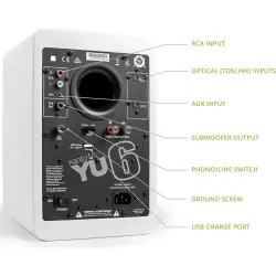 YU6 | 200 Watt 5'' Aktif Hoparlörler, Bluetooth® - Mat Beyaz - 2