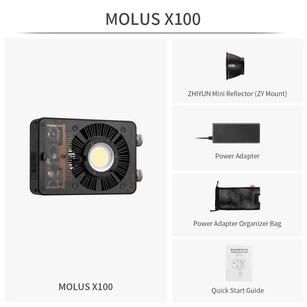 Zhiyun Molus X100 100W Taşınabilir Işık - 4