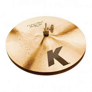 Zildjian K0943 14 inch K Custom Dark Hi-hat Cymbals - 1
