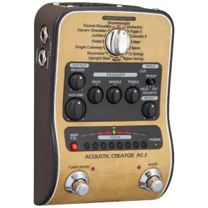 Zoom AC-2 Akustik Gitar Ses İşlemci ve DI Pedalı - 1
