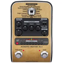 Zoom AC-2 Akustik Gitar Ses İşlemci ve DI Pedalı - 2