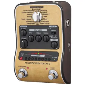 Zoom AC-2 Akustik Gitar Ses İşlemci ve DI Pedalı - 3