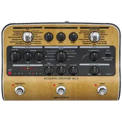 Zoom AC-3 Akustik Gitar Ses Şekillendirici ve DI Pedalı - 3