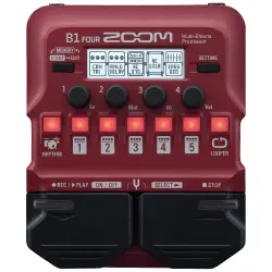 Zoom B1 Four Elektro Bas Gitar Çoklu Efekt Pedalı - 1