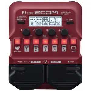 Zoom B1 Four Elektro Bas Gitar Çoklu Efekt Pedalı - 1