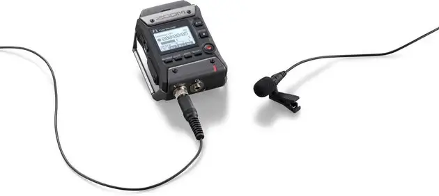 Zoom F1-LP 2-Input / 2-Track Portable Field Recorder with Lavalier Microphone - 2