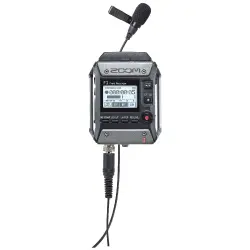 Zoom F1-LP 2-Input / 2-Track Portable Field Recorder with Lavalier Microphone - 3