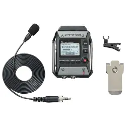 Zoom F1-LP 2-Input / 2-Track Portable Field Recorder with Lavalier Microphone - 4