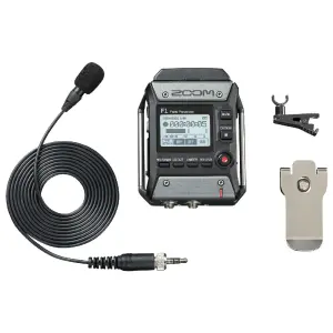 Zoom F1-LP 2-Input / 2-Track Portable Field Recorder with Lavalier Microphone - 4