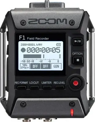 Zoom F1-SP 2-Input / 2-Track Portable Field Recorder with Shotgun Microphone - 3
