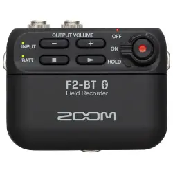 Zoom F2-BT Bluetooth Destekli Ultra Kompakt Yaka Mikrofonlu Taşınabilir Ses Kayıt Cihazı - 1