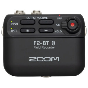 Zoom F2-BT Bluetooth Destekli Ultra Kompakt Yaka Mikrofonlu Taşınabilir Ses Kayıt Cihazı - Zoom