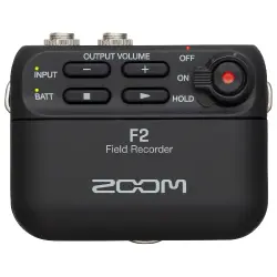 Zoom F2 Ultra Kompakt Yaka Mikrofonlu Taşınabilir Ses Kayıt Cihazı - 1
