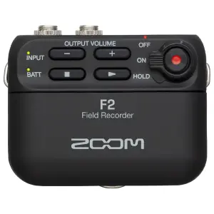 Zoom F2 Ultra Kompakt Yaka Mikrofonlu Taşınabilir Ses Kayıt Cihazı - 1