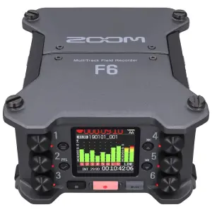 Zoom F6 Profesyonel 6 Girişli 14 Kanallı Taşınabilir Ses Kayıt Cihazı - 2