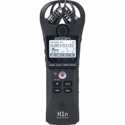 Zoom H1n 2-Input / 2-Track Portable Handy Recorder with Onboard X/Y Microphone (Black) - 1
