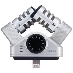 Zoom iQ6 Lightning Bağlantılı Stereo X/Y Mikrofon (iOS Uyumlu) - Zoom