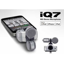 Zoom IQ7 Stereo Kayıt Mikrofonu iPhone/iPad/iPod Touch Uyumlu - Thumbnail