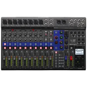 Zoom LiveTrak L-12 - 12 Kanallı Dijital Mikser ve Çok Kanallı Kayıt Cihazı - 3